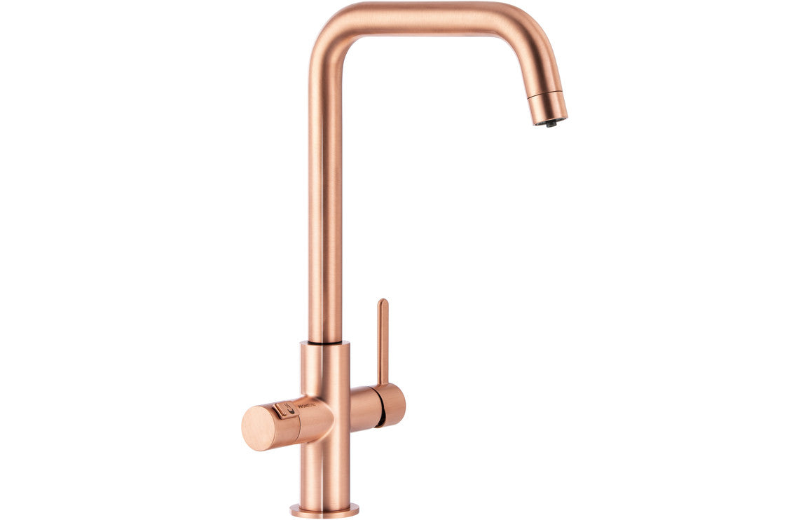 Abode Prothia 3 In 1 Quad Spout Slimline Monobloc Tap Urban Copper