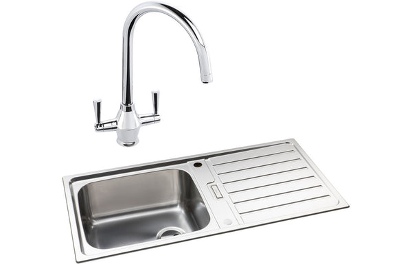 Abode Neron 1B Inset Stainless Steel Sink & Astral Tap Pack