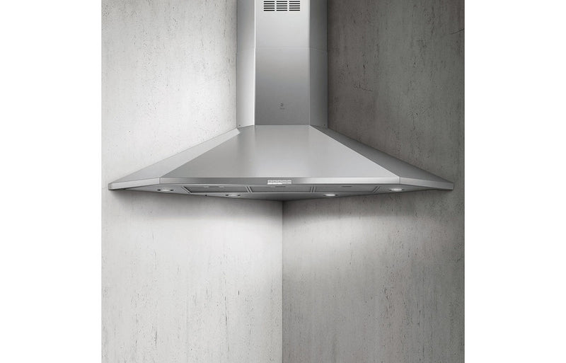 Elica Acuta 100cm Corner Chimney Hood - Stainless Steel