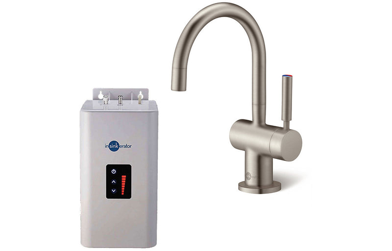 InSinkErator HC3300 Hot/Cold Mixer Tap Neo Tank & Water Filter - Brushed Steel