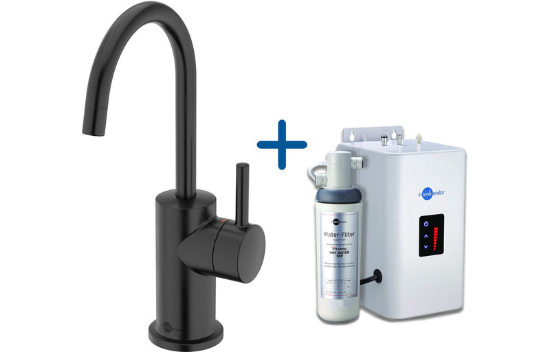 InSinkErator FH3010 Hot Water Tap & Neo Tank - Velvet Black