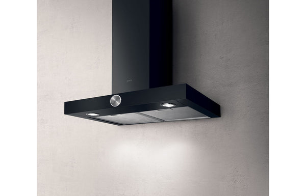 Elica Alpha 60cm Chimney Hood - Black