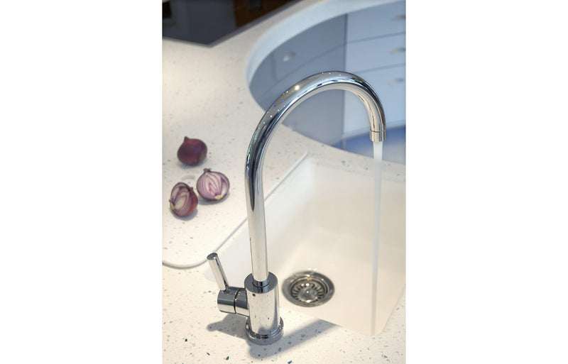 Abode Oriel 1B Inset Black Granite Sink & Atlas Tap Pack