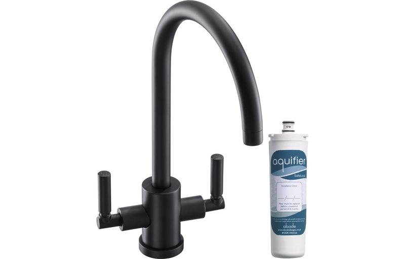 Abode Atlas Monobloc Aquifier Mixer Tap - Matt Black