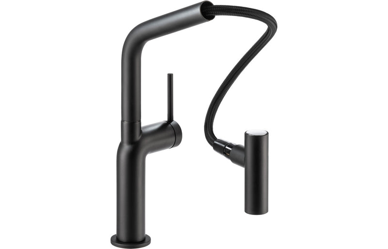 Abode Tubist T Single Lever Mixer Tap with Pull Out - Matt Black