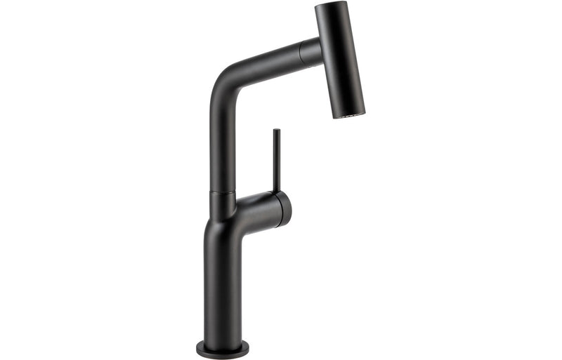 Abode Tubist T Single Lever Mixer Tap with Pull Out - Matt Black