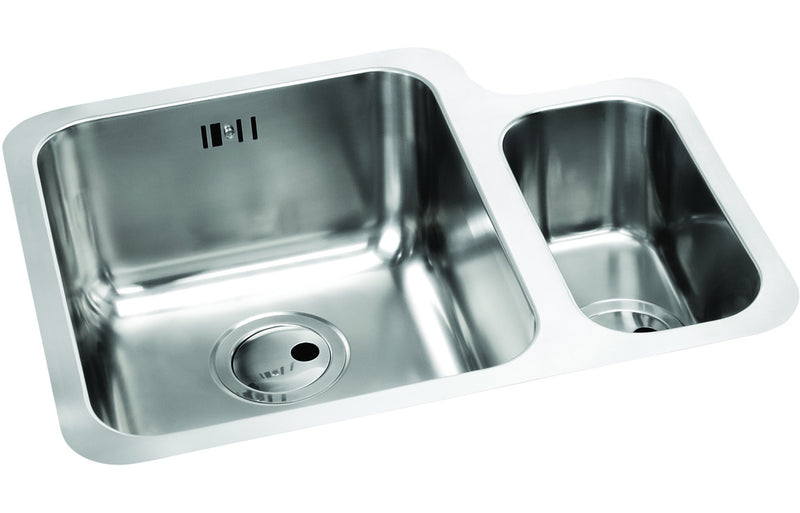 Abode Matrix 1.5B LHMB Undermount Stainless Steel Sink & Atlas Tap Pack