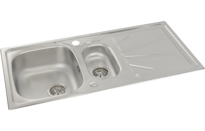 Abode Trydent 1.5B Inset Stainless Steel Sink & Astral Tap Pack