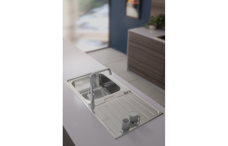 Abode Neron 1B Inset Stainless Steel Sink & Atlas Tap Pack