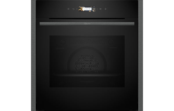 Neff N70 B24CR31G0B Single Electric Oven - Black with Graphite Trim