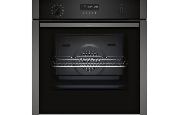 Neff N50 B6ACH7HG0B Single Slide & Hide Pyrolytic Oven - Graphite Grey