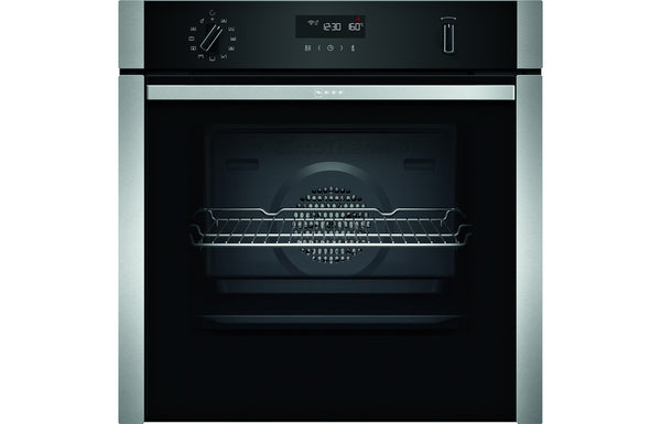 Neff N50 B6ACH7HH0B Single Slide & Hide Pyrolytic Oven - Stainless Steel