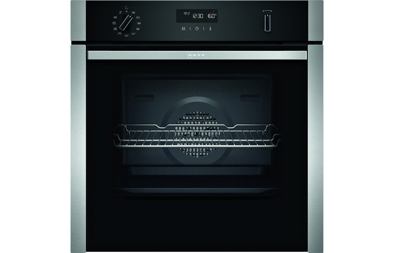 Neff N50 B6ACH7HH0B Single Slide & Hide Pyrolytic Oven - Stainless Steel