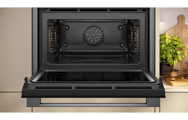 Neff N70 C24MR21G0B Compact Electric Oven & Microwave - Black with Graphite Trim