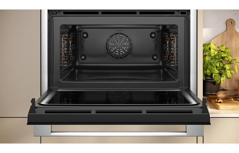 Neff N70 C24MR21N0B Compact Electric Oven & Microwave - Black with Ste