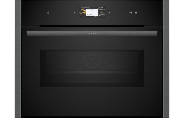 Neff N90 C24MS31G0B Compact Electric Oven & Microwave - Black with Graphite Trim