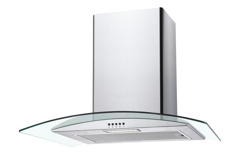 Candy CGM60NX/1 60cm Curved Glass Chimney Hood - Stainless Steel & Glass