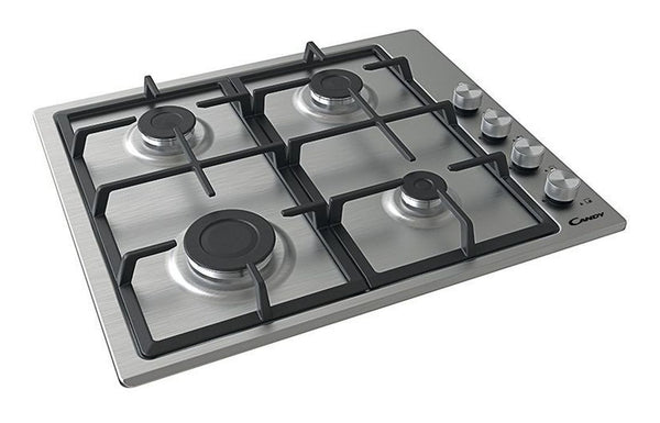 Candy CHG6LPX 60cm Gas Hob - Stainless Steel