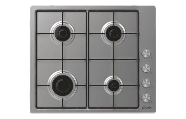 Candy CHW6LPX 60cm Gas Hob - Stainless Steel