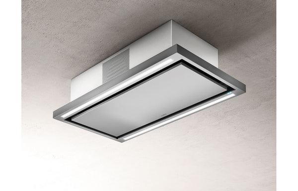 Elica Cloud Seven 90cm Ceiling Hood (Recirculating) - Stainless Steel