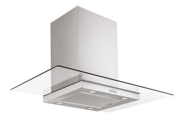 Candy CVMI970LX/UK 90cm Flat Glass Island Hood - Stainless Steel