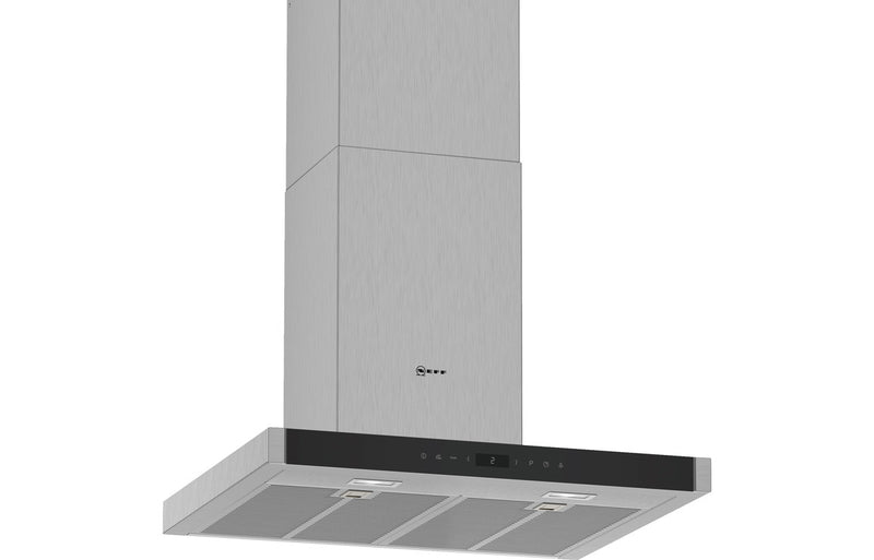 Neff N70 D65BMP5N0B 60cm Box Design Chimney Hood - Stainless Steel