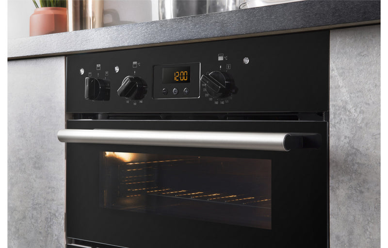 Hotpoint DU2 540 BL Built-under Double Electric Oven - Black