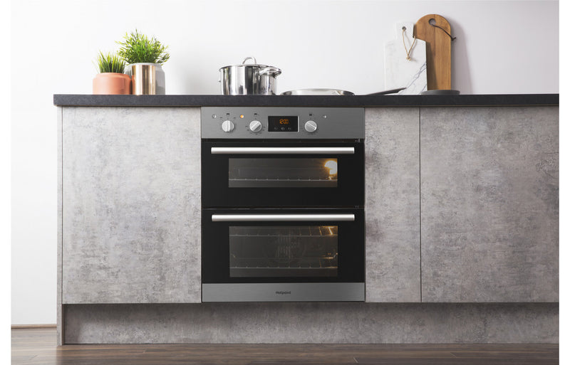 Hotpoint DU2 540 IX Built-under Double Electric Oven - Stainless Steel