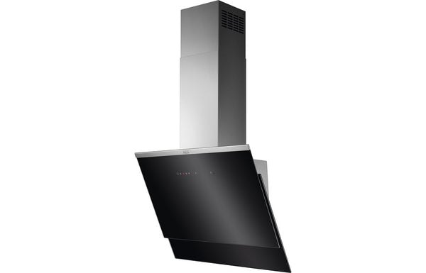 AEG DVE5671HG 60cm Vertical Chimney Hood - Black Glass & Stainless Steel