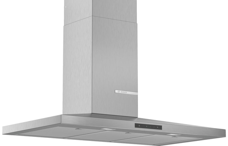 Bosch Series 4 DWQ96DM50B 90cm Slim Pyramid Chimney Hood - Brushed Steel