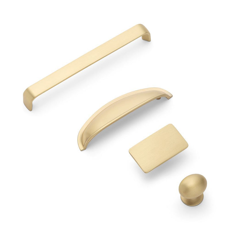 Camden D Handle Satin Brass