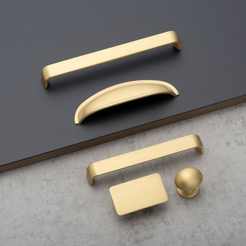 Camden D Handle Satin Brass