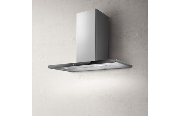 Elica Galaxy LED 80cm Chimney Hood - Stainless Steel & Black Glass