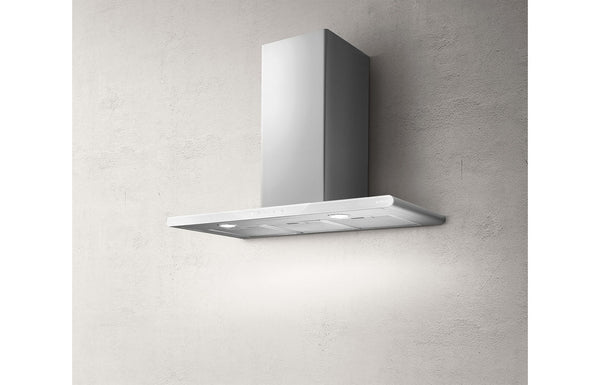 Elica Galaxy LED 80cm Chimney Hood - Stainless Steel & White Glass