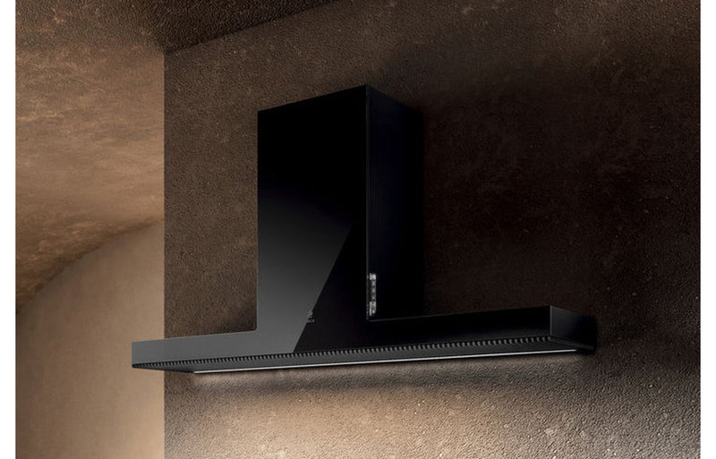 Elica Haiku 32cm Chimney Hood - Black