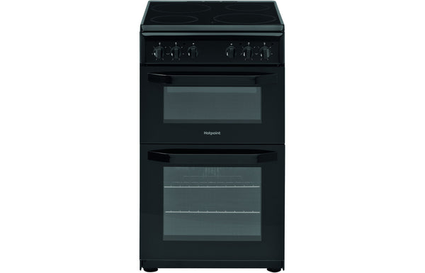 Hotpoint HD5V92KCB/UK Slim Electric Cooker - Black