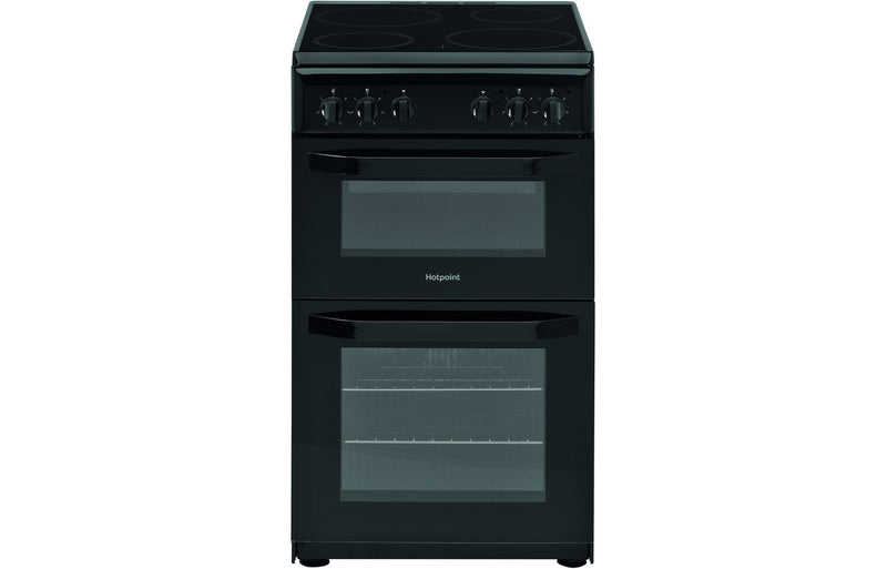 Hotpoint HD5V92KCB/UK Slim Electric Cooker - Black