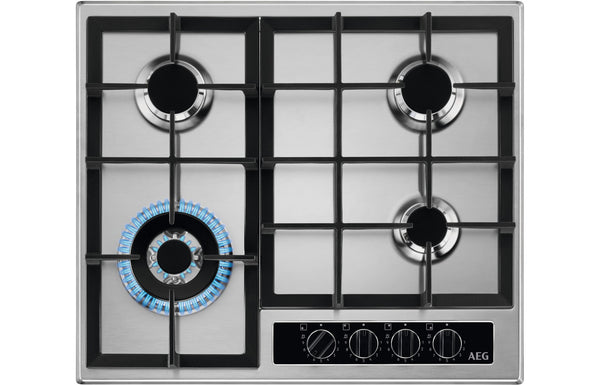 AEG HGB64420YM 60cm Gas Hob - Stainless Steel