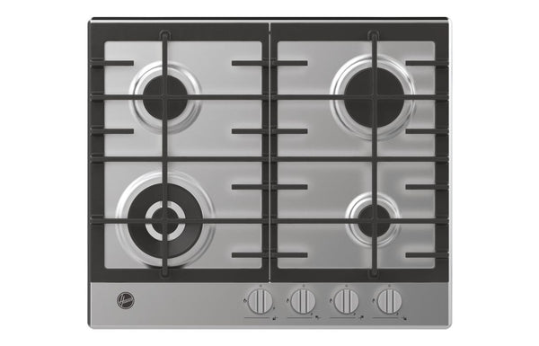 Hoover H300 HHG6BF4K3X 60cm Gas Hob - Stainless Steel