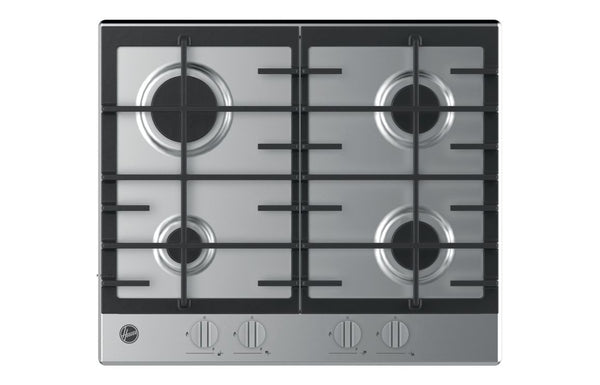 Hoover H300 HHG6BRK3X 60cm Gas Hob - Stainless Steel