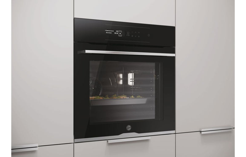 Hoover H500 HOC5S0978INPWF Single Pyrolytic Oven - Black