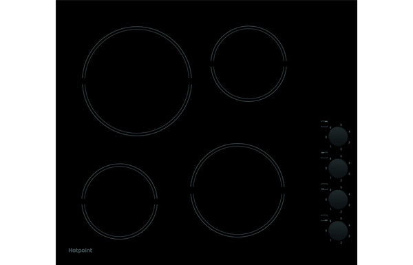 Hotpoint HR 619 CH 60cm Ceramic Hob - Black