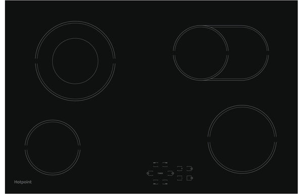 Hotpoint HR 724 B H 80cm Ceramic Hob - Black