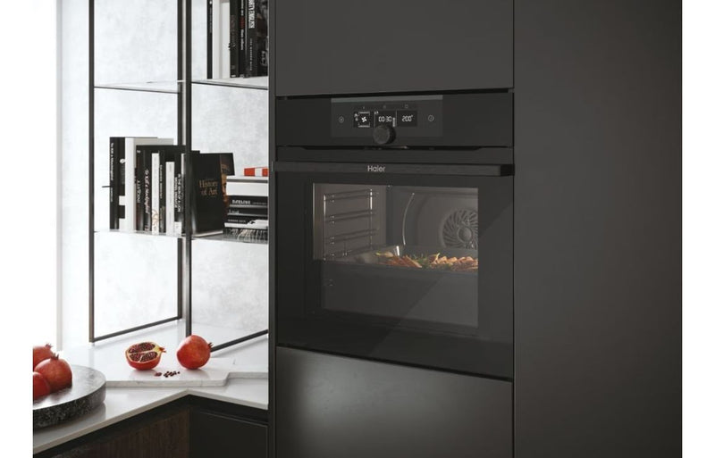 Haier I-Turn Series 2 HWO60SM2F3BH Single Electric Oven - Black