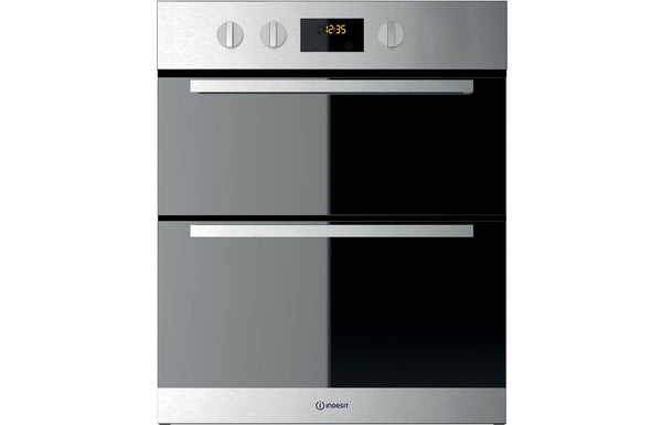 Indesit IDU 6340 IX Built-under Double Electric Oven - Stainless Steel