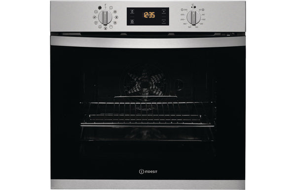 Indesit IFW 3841 P IX UK Single Pyrolytic Oven - Stainless Steel