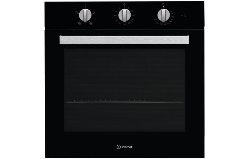 Indesit Aria IFW 6330 BL UK Single Electric Oven - Black