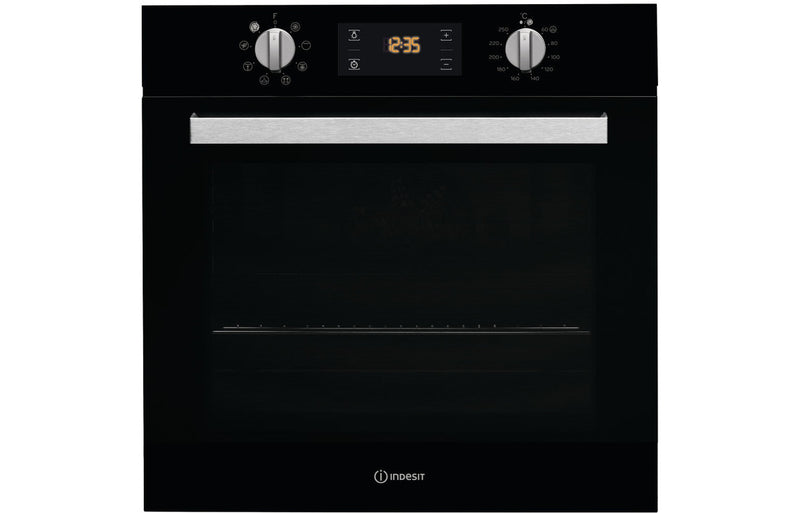 Indesit IFW 6340 BL UK Single Electric Oven - Black