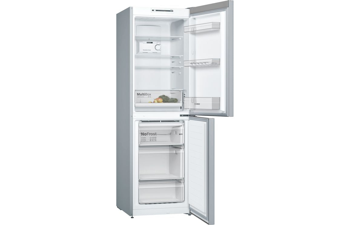 Bosch Series 2 KGN34NLEAG F/S Frost Free 50/50 Fridge Freezer - Stainl