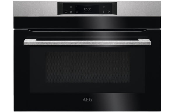 AEG KMK768080M Built-in Compact Combi Microwave - Stainless Steel